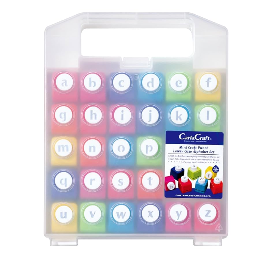 ・*.punchan.*¨̮・ Amazon.com - Karujimu-ki mini craft punch lowercase alphabet